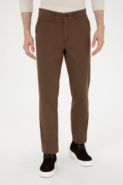 Erkek Regular Fit Coconut Kanvas Pantolon