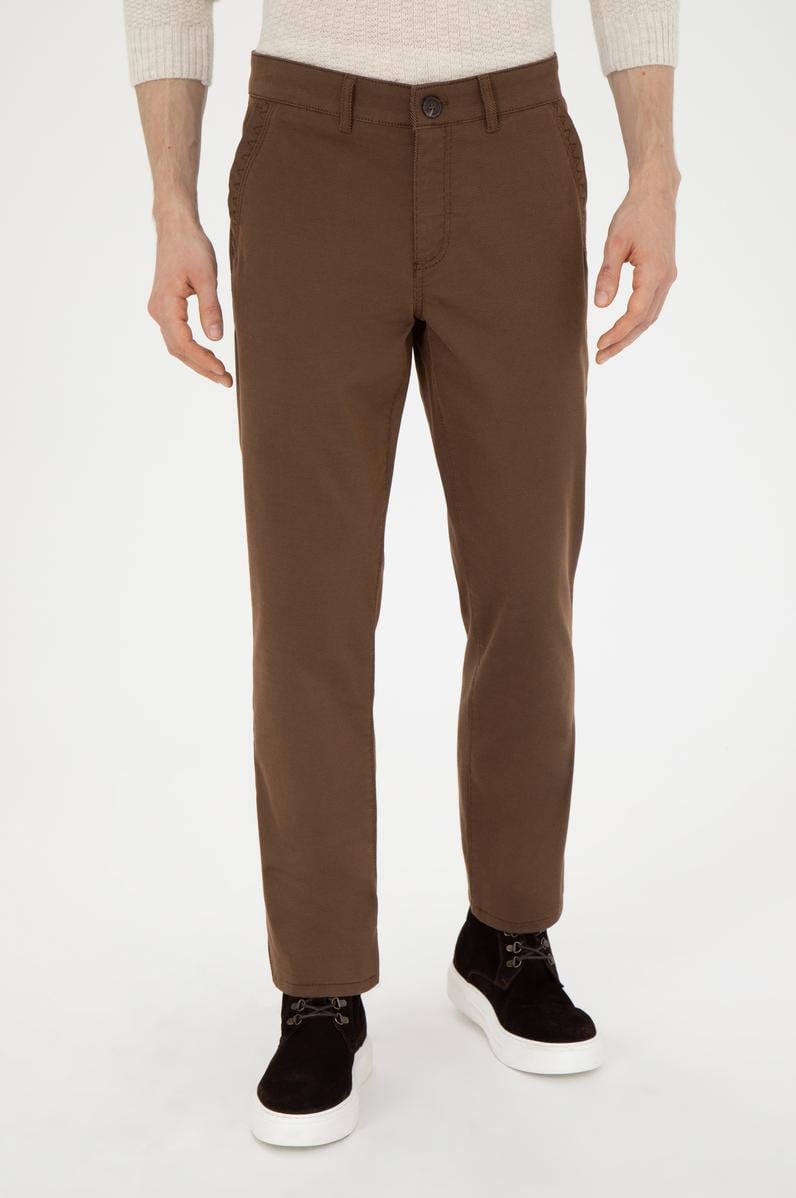 Erkek Regular Fit Coconut Kanvas Pantolon