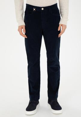 Erkek Lacivert Kanvas Pantolon - 50272268160