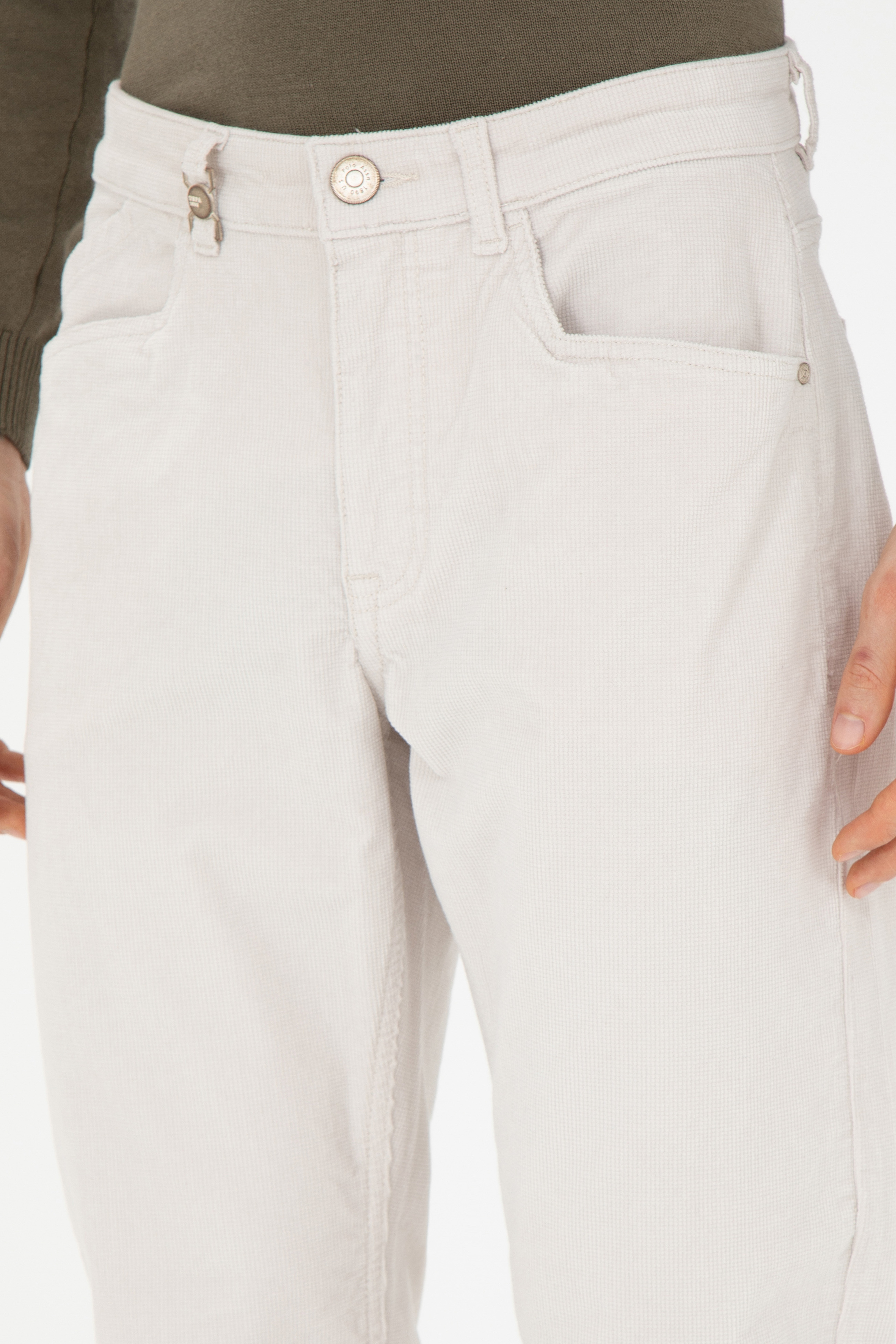 Erkek Regular Fit Taş Kanvas Pantolon - Image 6