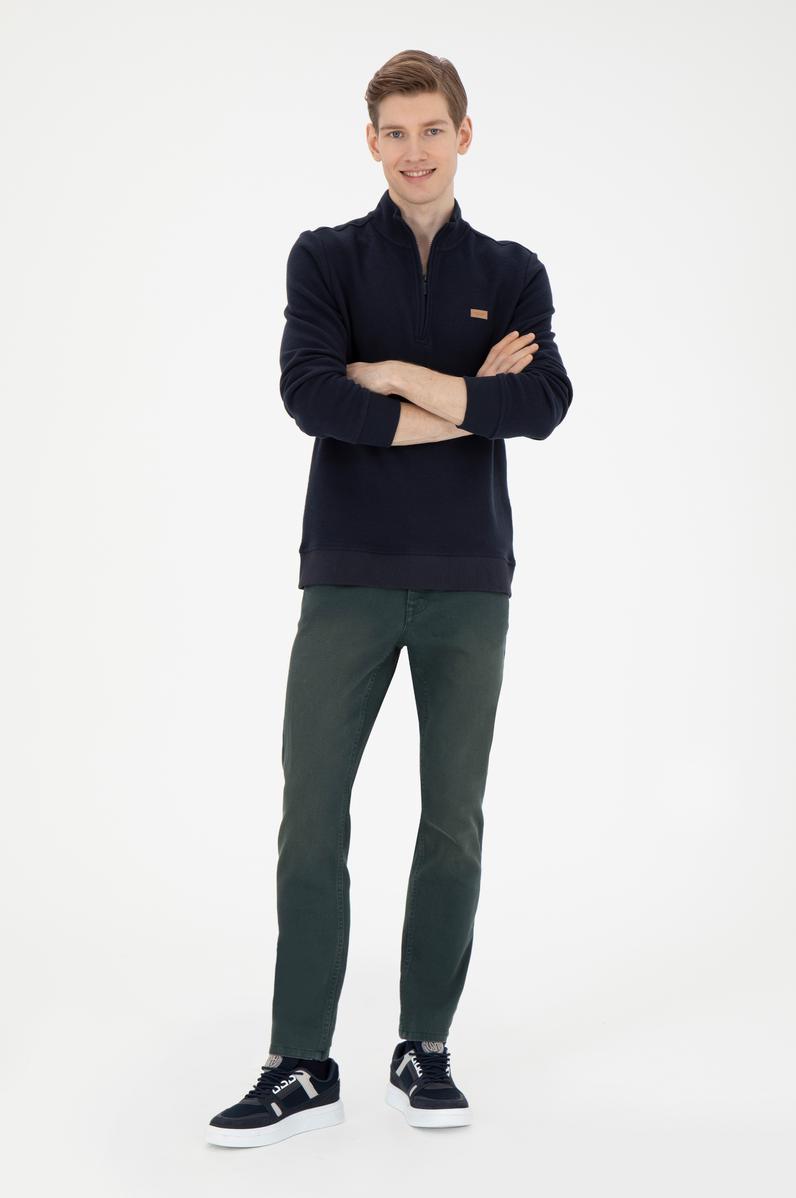 Erkek Yeşil Jean Pantolon