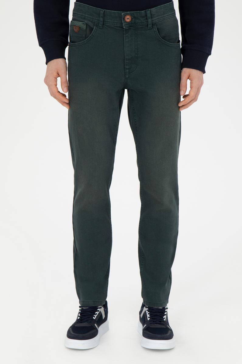 Erkek Yeşil Jean Pantolon