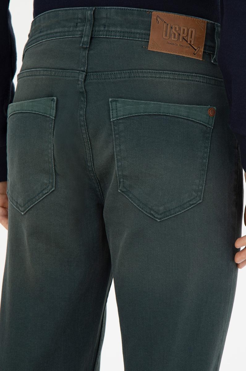 Erkek Yeşil Jean Pantolon