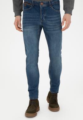 Erkek Koyu Mavi Jean Pantolon - 50273299063