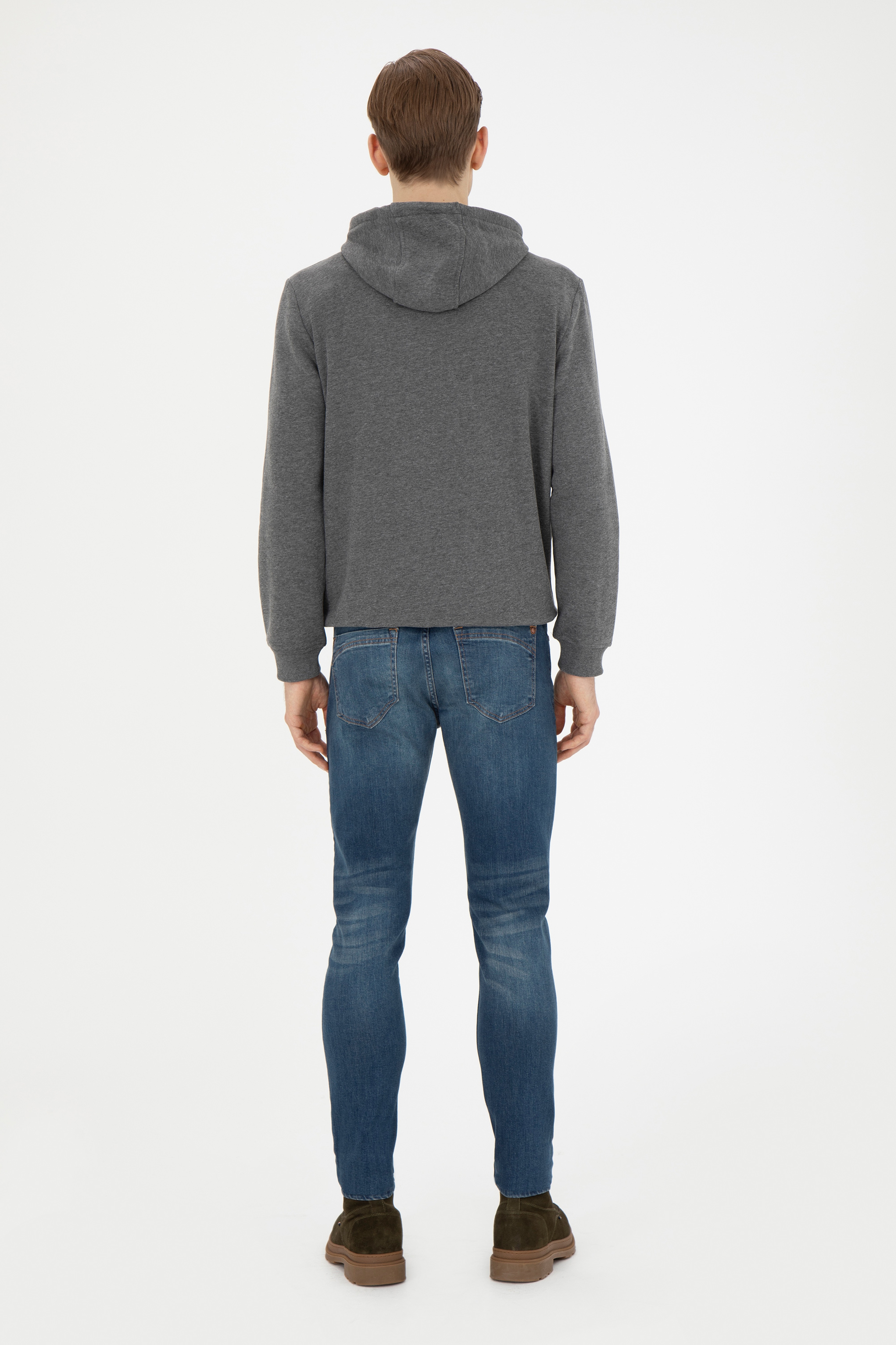 Erkek Koyu Mavi Jean Pantolon - Image 4