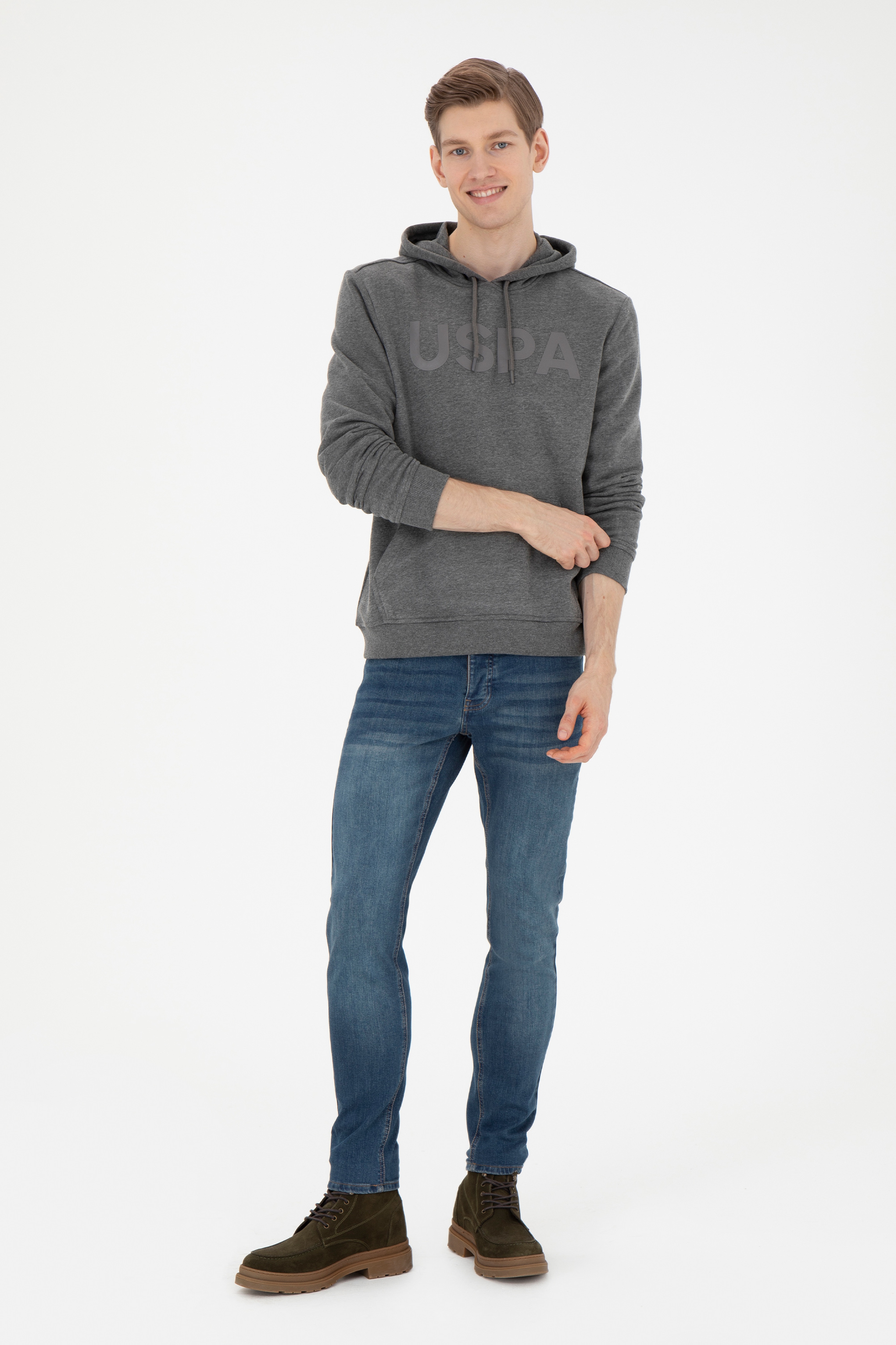 Erkek Koyu Mavi Jean Pantolon - Image 3