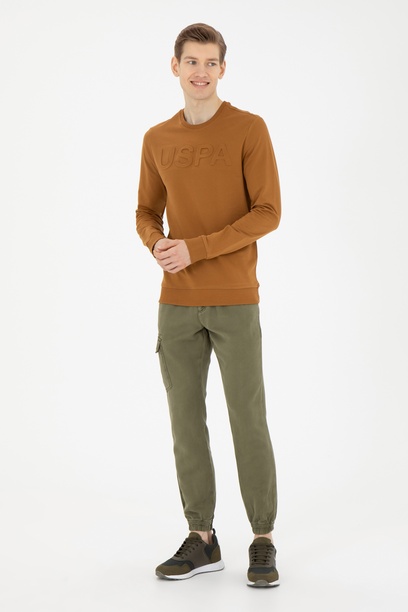 Erkek Jogger Fit Haki Kanvas Pantolon