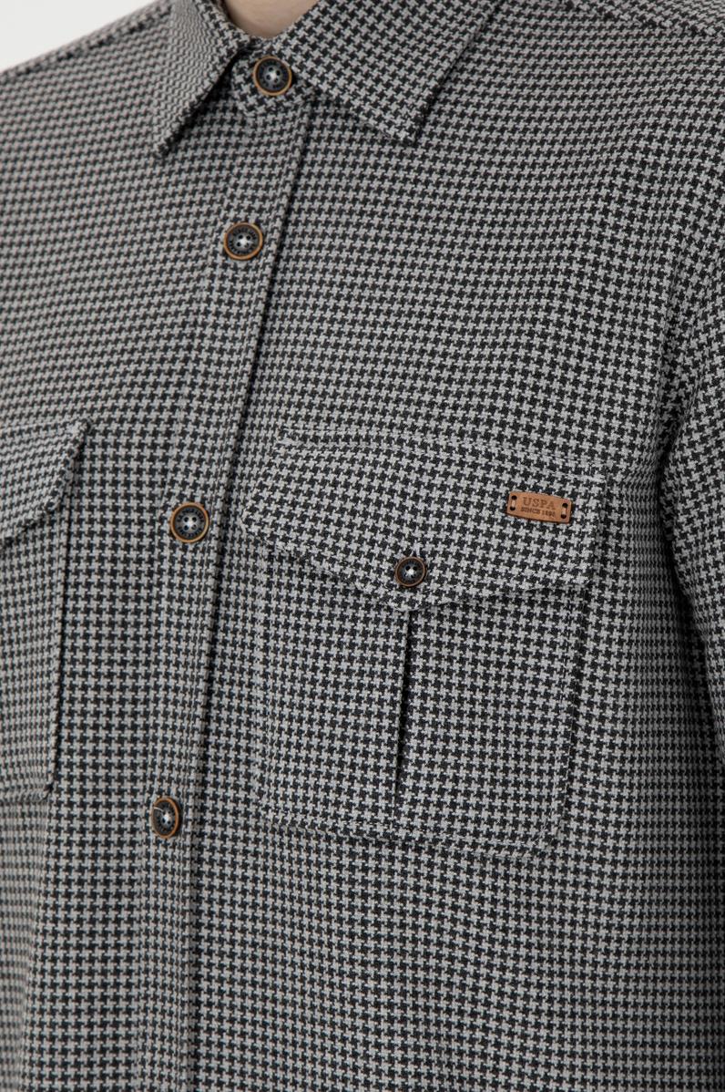 Erkek Antrasit Uzun Kollu Gömlek