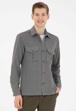 Erkek Antrasit Uzun Kollu Gömlek - 50272647007