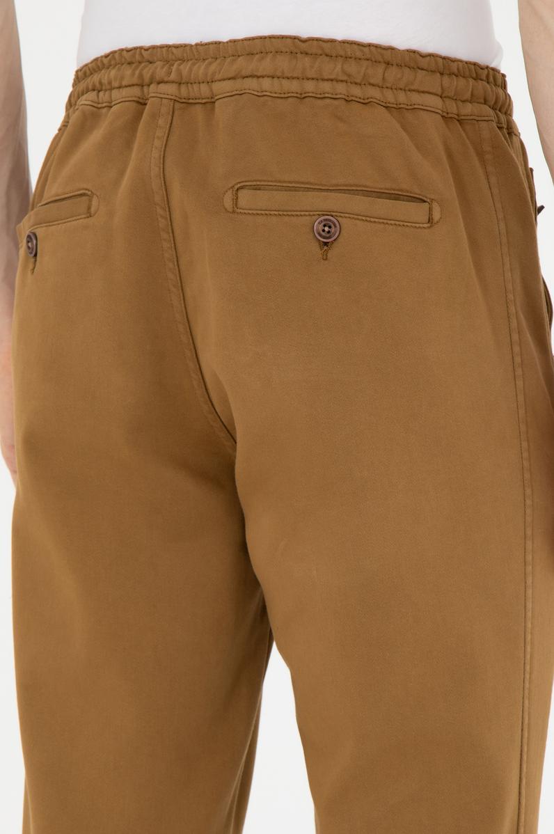 Erkek Jogger Fit Açık Haki Kanvas Pantolon