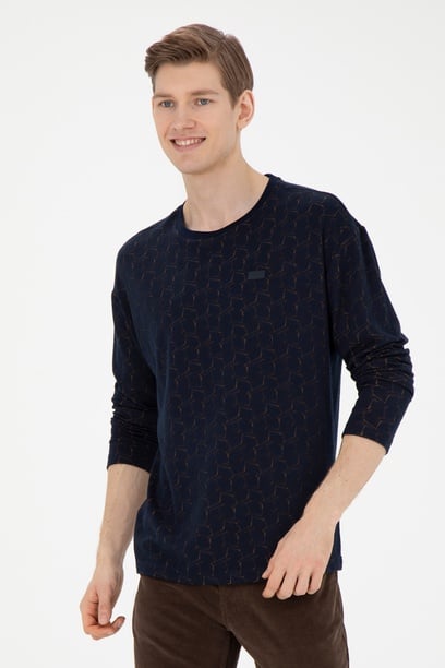 Erkek Lacivert Sweatshirt