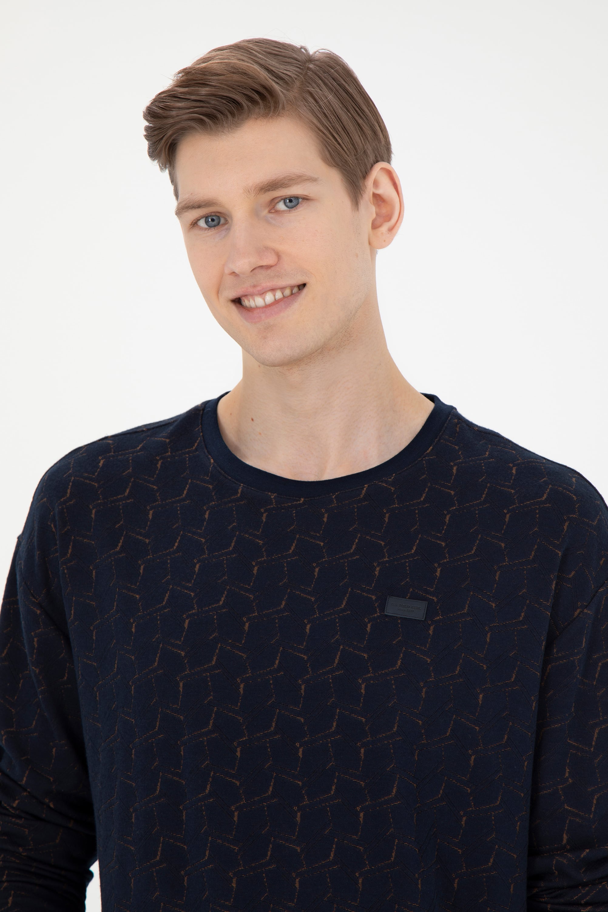 Erkek Lacivert Sweatshirt - Image 2