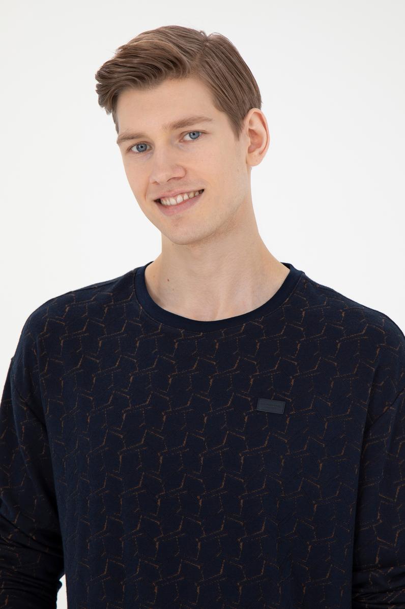 Erkek Lacivert Sweatshirt