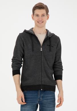 Erkek Antrasit Melanj Triko Hırka - 50271075003