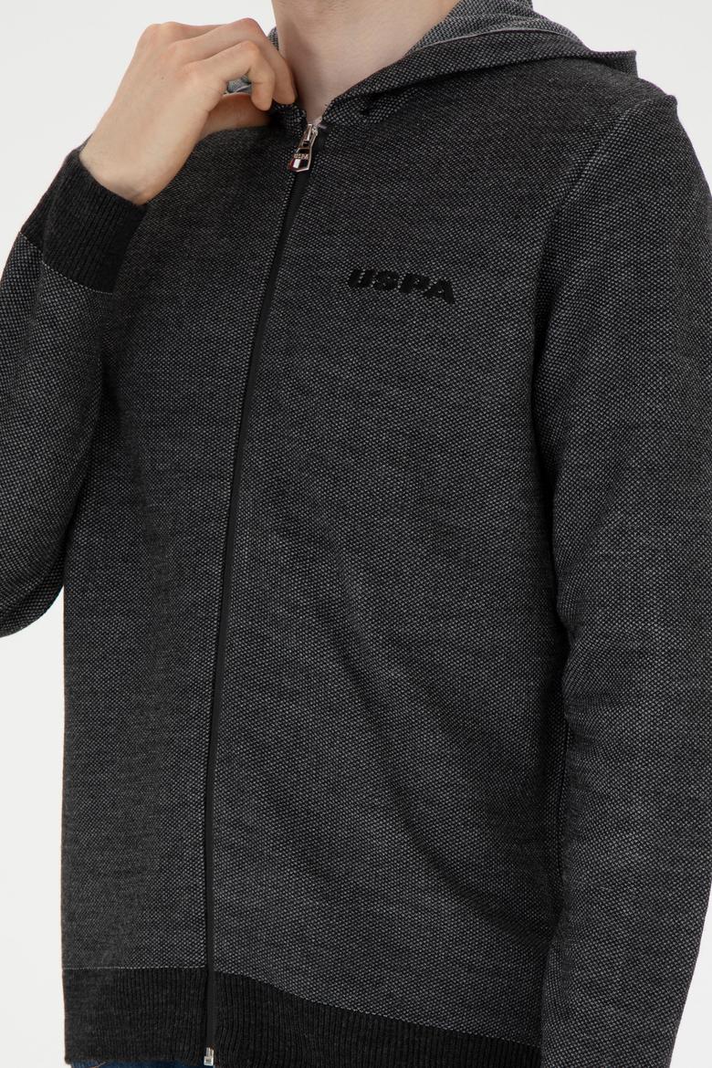 Erkek Antrasit Melanj Triko Hırka - 50271075003