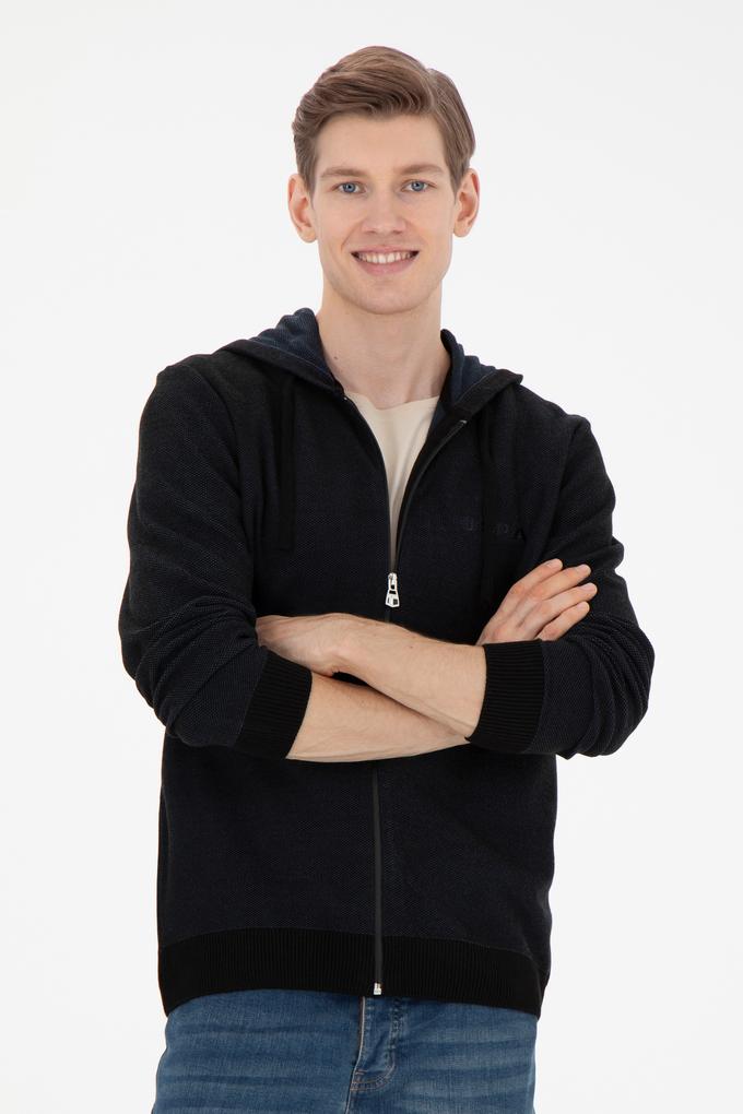 Erkek Lacivert Triko Hırka