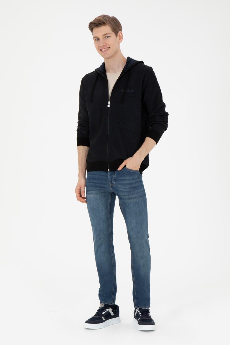 Erkek Lacivert Triko Hırka - 50271075039