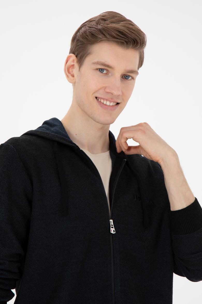 Erkek Lacivert Triko Hırka - 50271075039