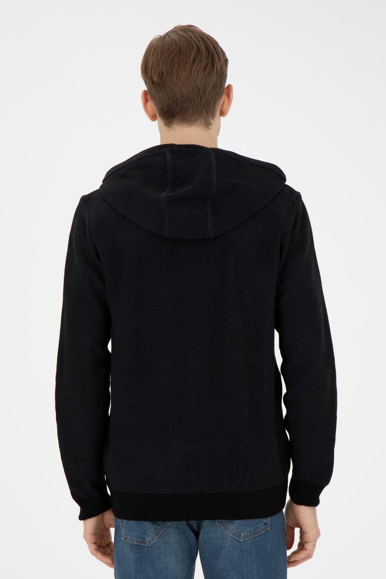 Erkek Lacivert Triko Hırka - 50271075039