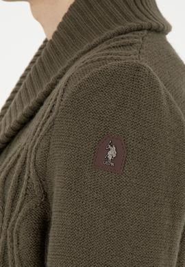 Erkek Haki Triko Hırka - 50270970005