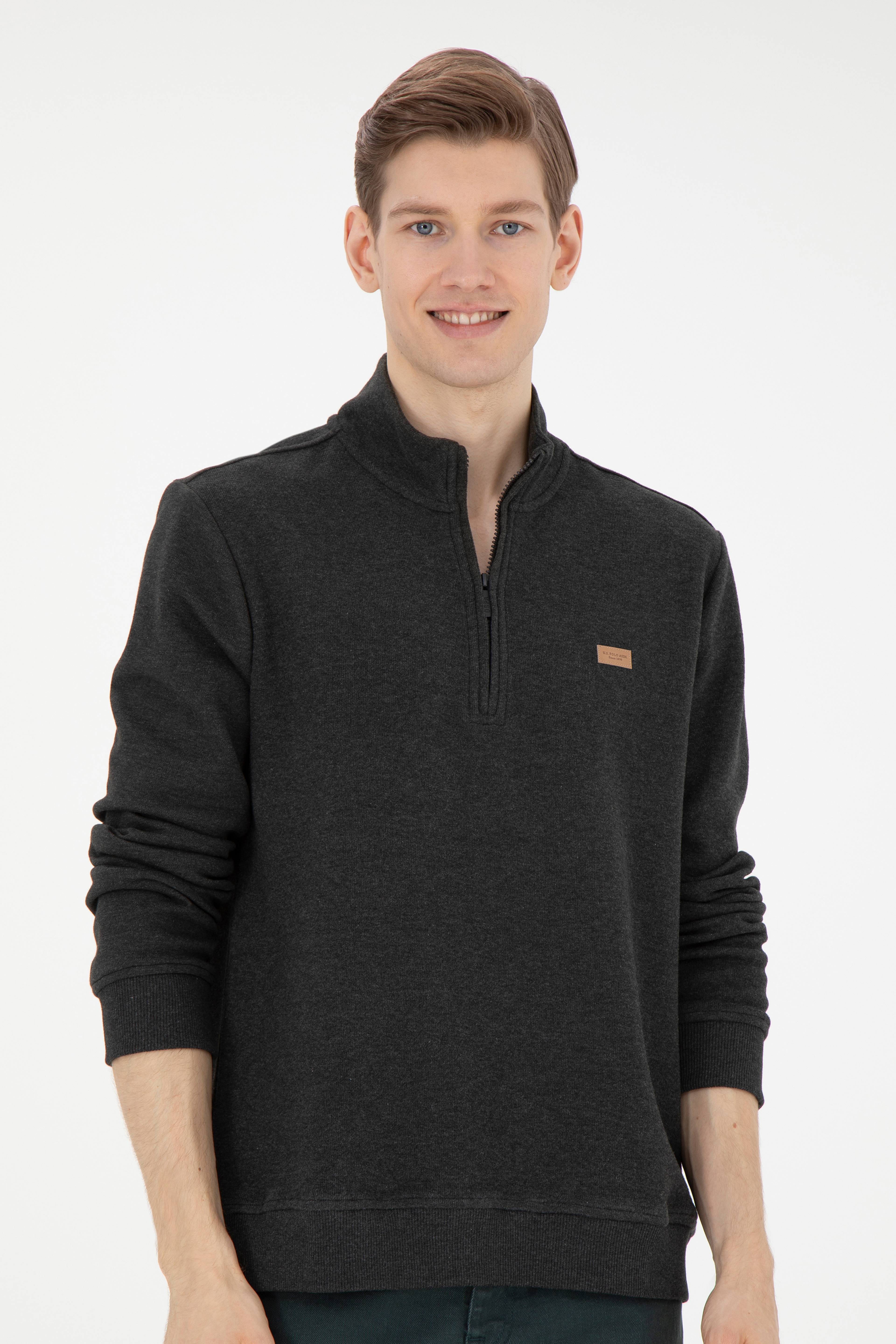 Erkek Antrasit Melanj Sweatshirt