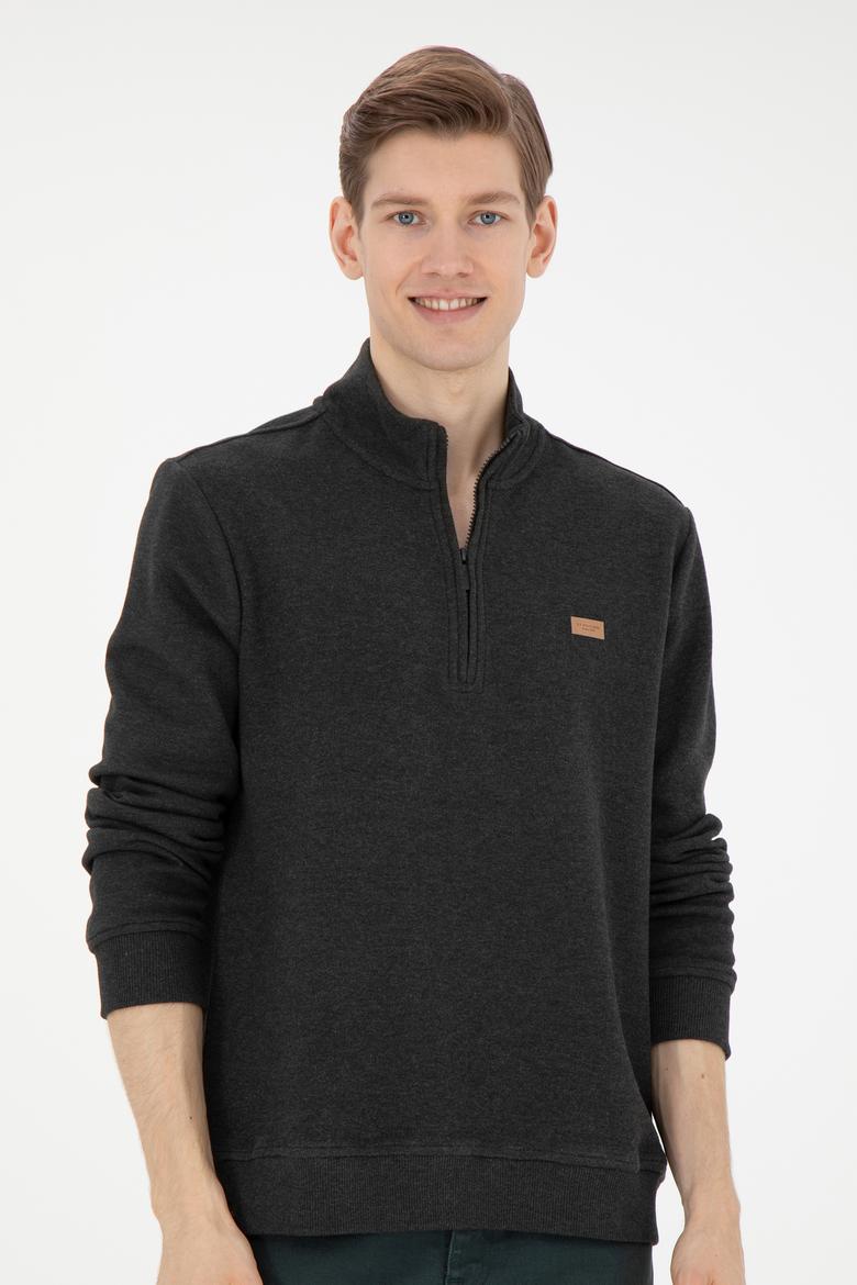 Erkek Antrasit Melanj Sweatshirt - 50289124026