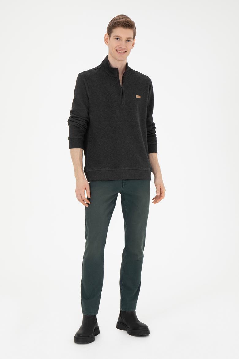 Erkek Antrasit Melanj Sweatshirt - 50289124026