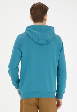 Erkek Petrol Örme Hırka - 50269401104