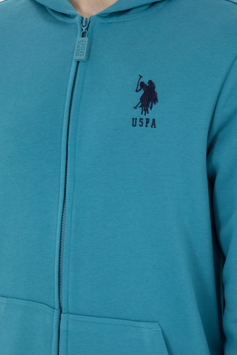 Erkek Petrol Örme Hırka - 50269401104