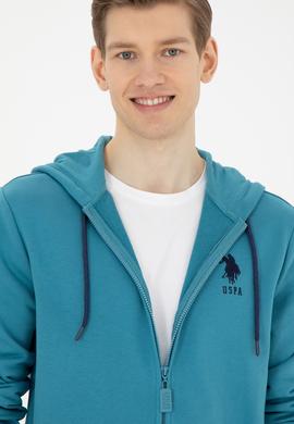 Erkek Petrol Örme Hırka - 50269401104