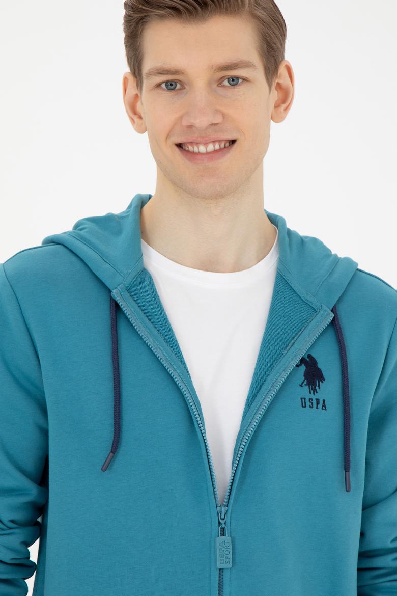 Erkek Petrol Örme Hırka - 50269401104