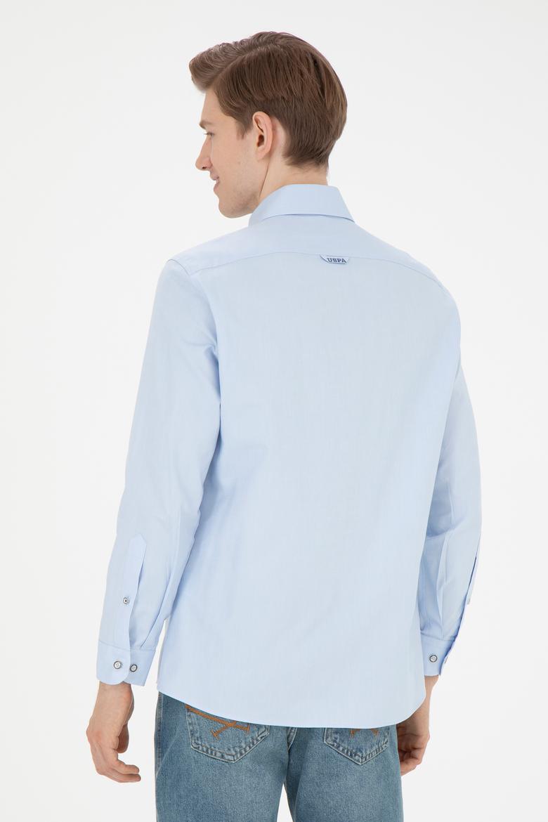 Erkek Açık Mavi Uzun Kollu Basic Gömlek - 50271277001