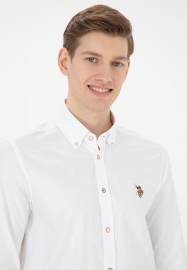 Erkek Beyaz Uzun Kollu Basic Gömlek - 50271277010