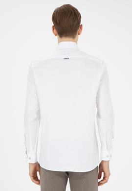 Erkek Beyaz Uzun Kollu Basic Gömlek - 50271277010