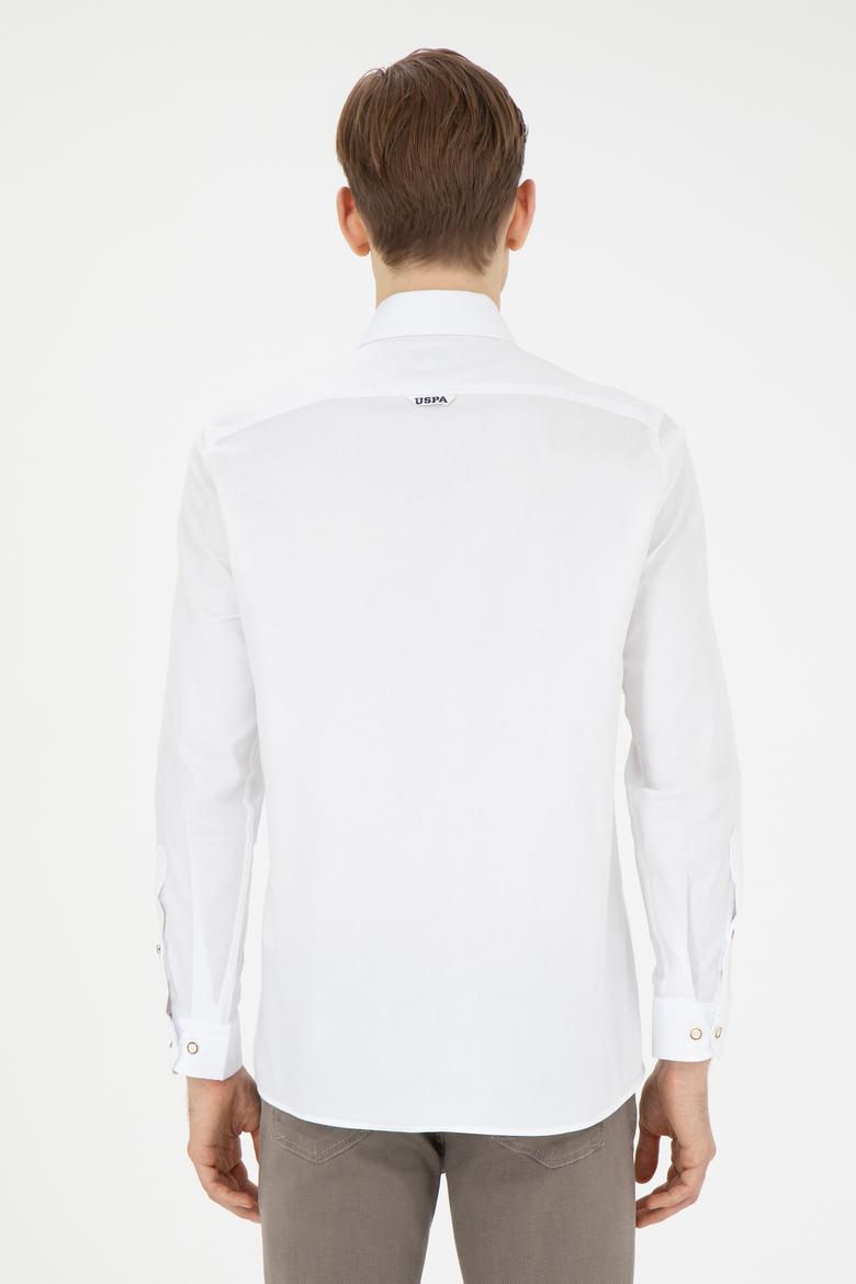 Erkek Beyaz Uzun Kollu Basic Gömlek - 50271277010