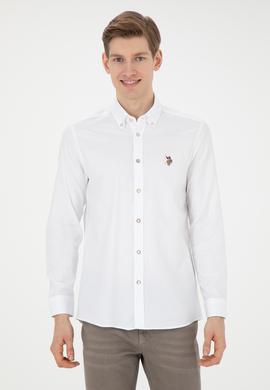 Erkek Beyaz Uzun Kollu Basic Gömlek - 50271277010