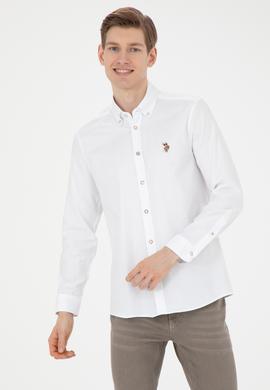 Erkek Beyaz Uzun Kollu Basic Gömlek - 50271277010