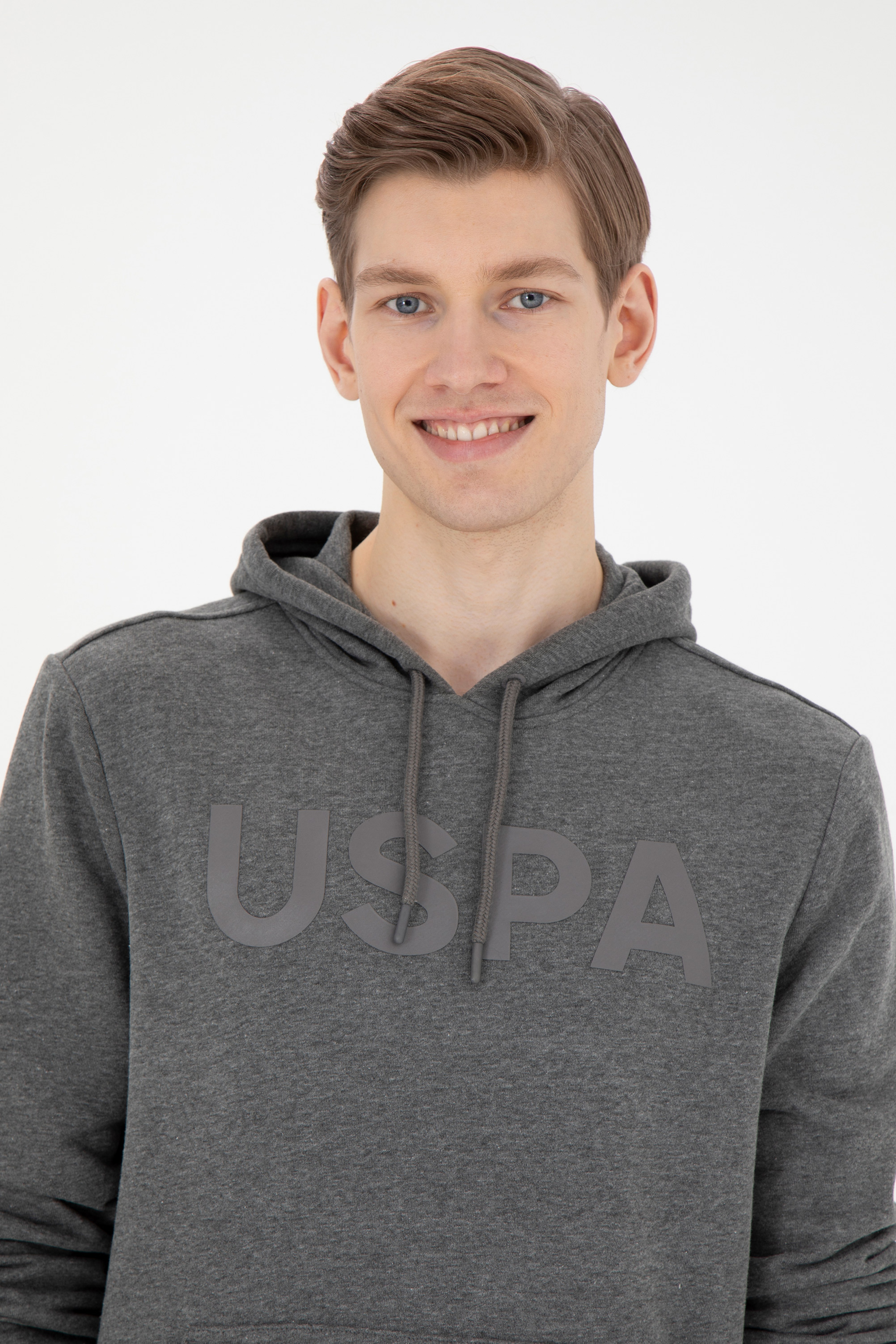 Erkek Antrasit Melanj Basic Sweatshirt