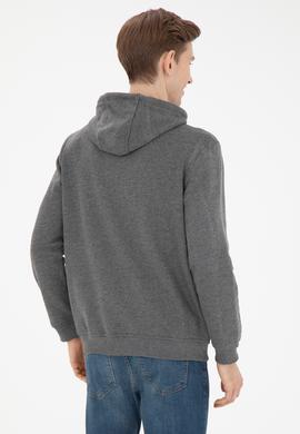 Erkek Antrasit Melanj Basic Sweatshirt - 50269396027