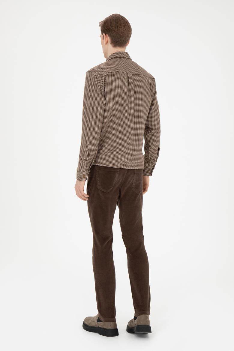 Erkek Kahverengi Kanvas Pantolon - 50272266216