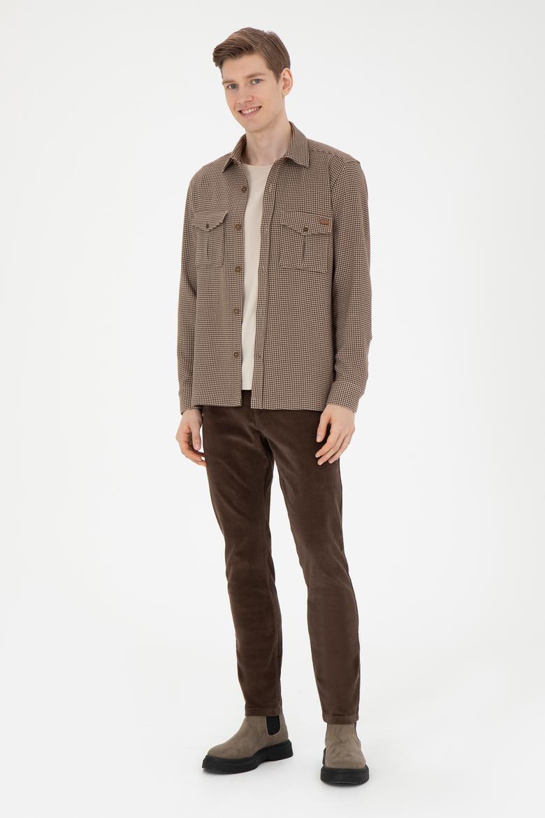 Erkek Kahverengi Kanvas Pantolon - 50272266216