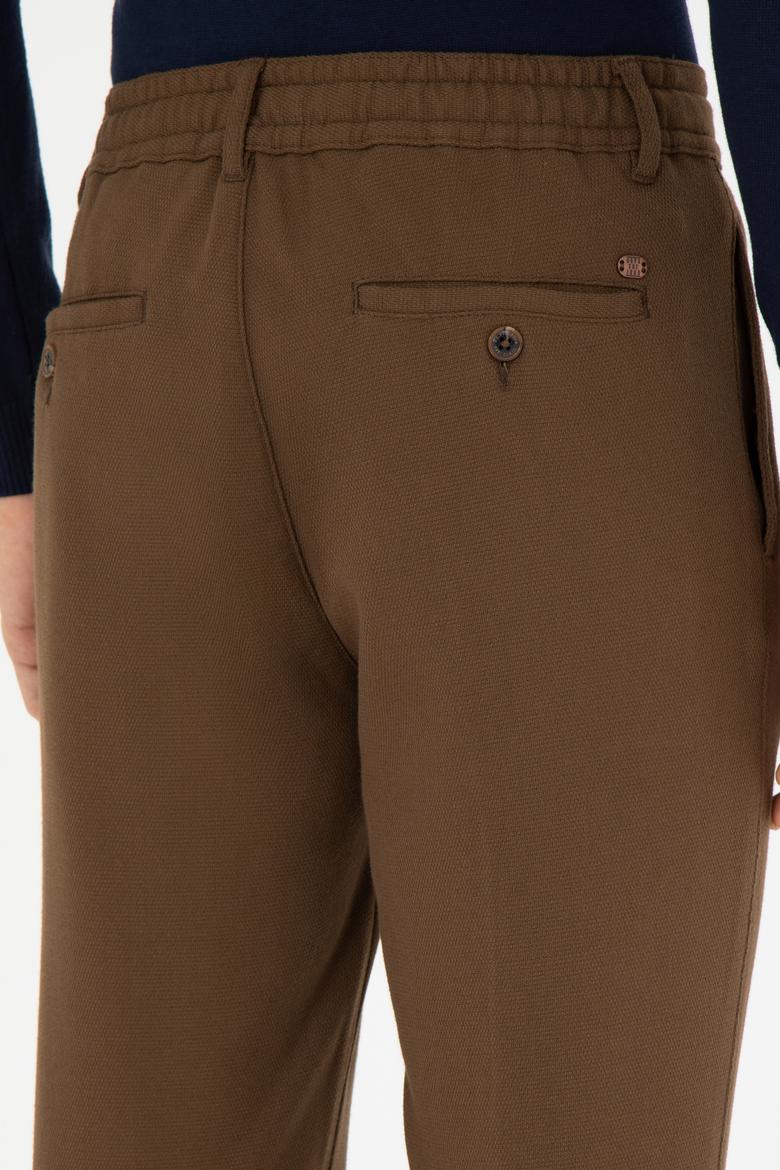 Erkek Kahverengi Kanvas Pantolon - 50272342129