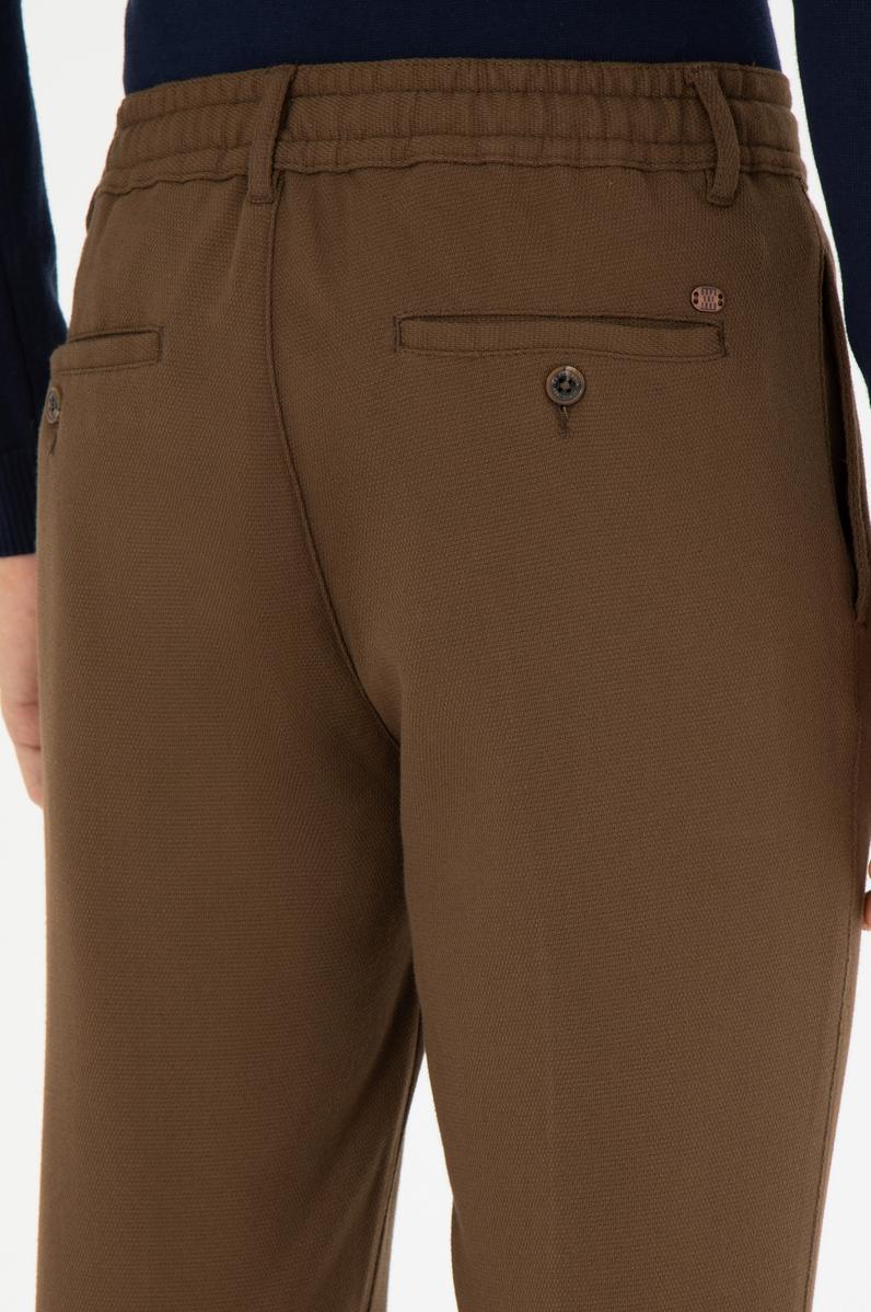 Erkek Kahverengi Kanvas Pantolon