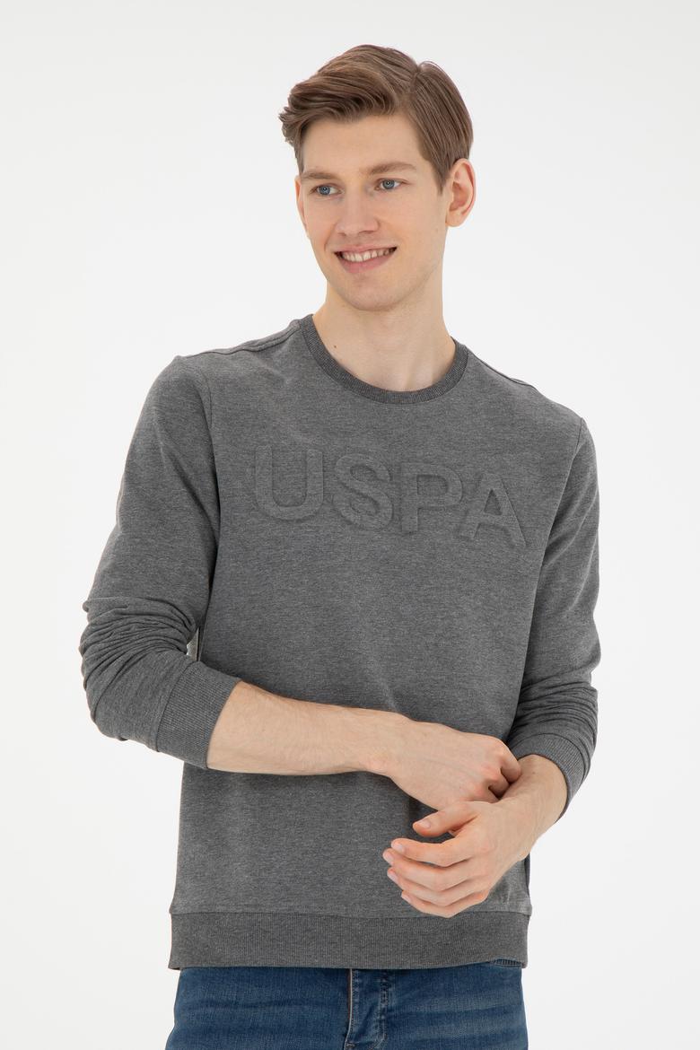 Erkek Antrasit Melanj Basic Sweatshirt - 50269402022