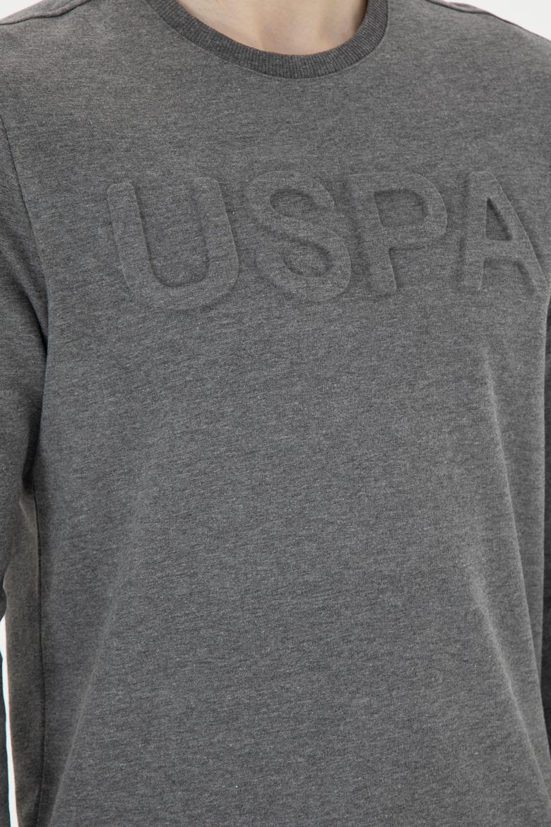 Erkek Antrasit Melanj Basic Sweatshirt - 50269402022