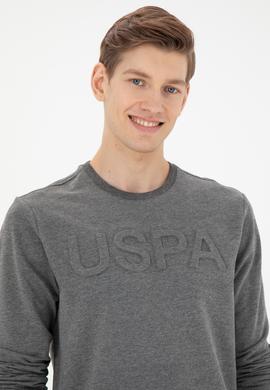 Erkek Antrasit Melanj Basic Sweatshirt - 50269402022