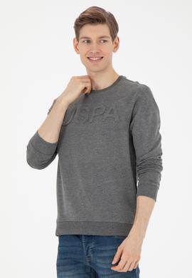 Erkek Antrasit Melanj Basic Sweatshirt - 50269402022