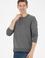 Erkek Antrasit Melanj Basic Sweatshirt