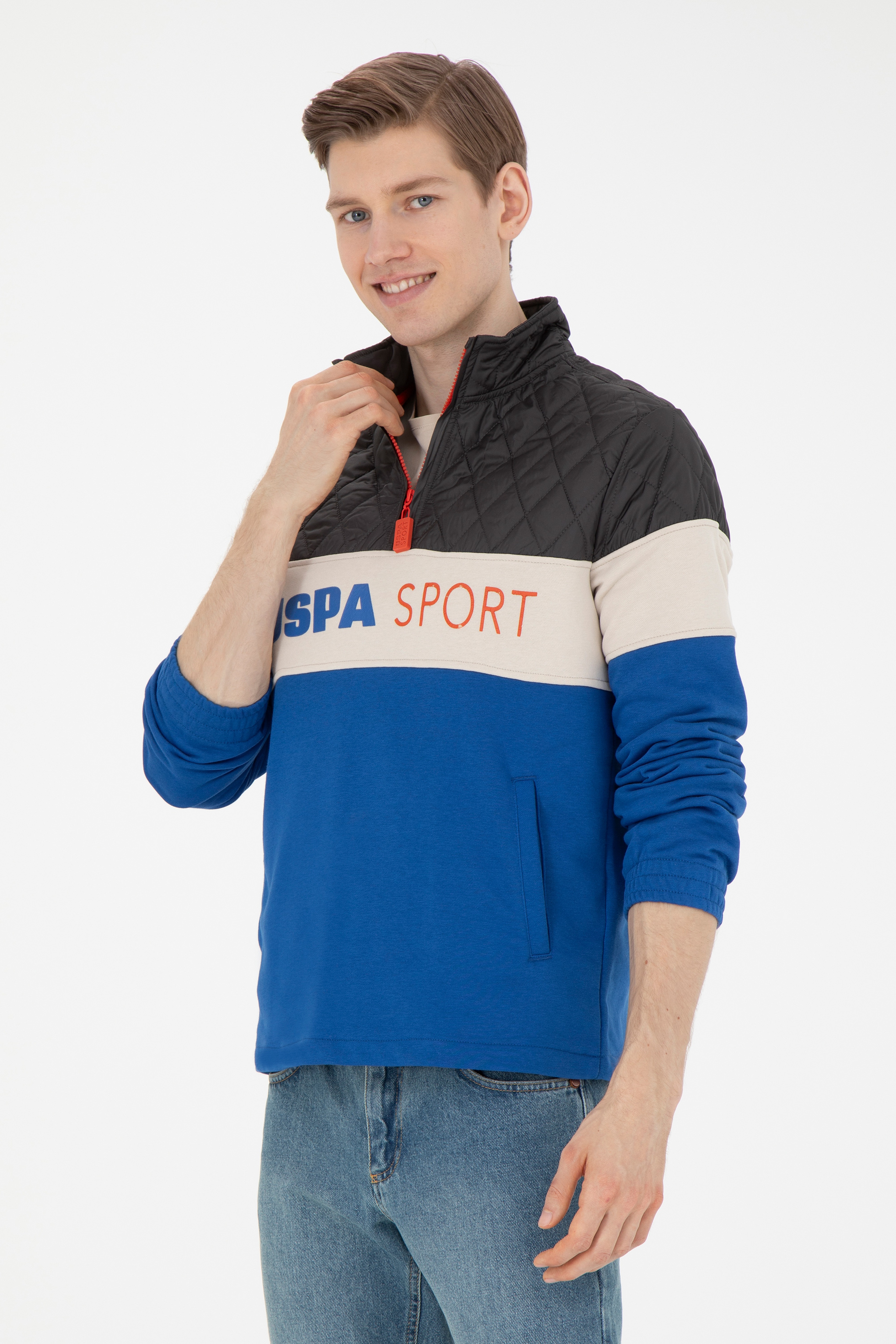 Erkek Saks Sweatshirt - Image 1