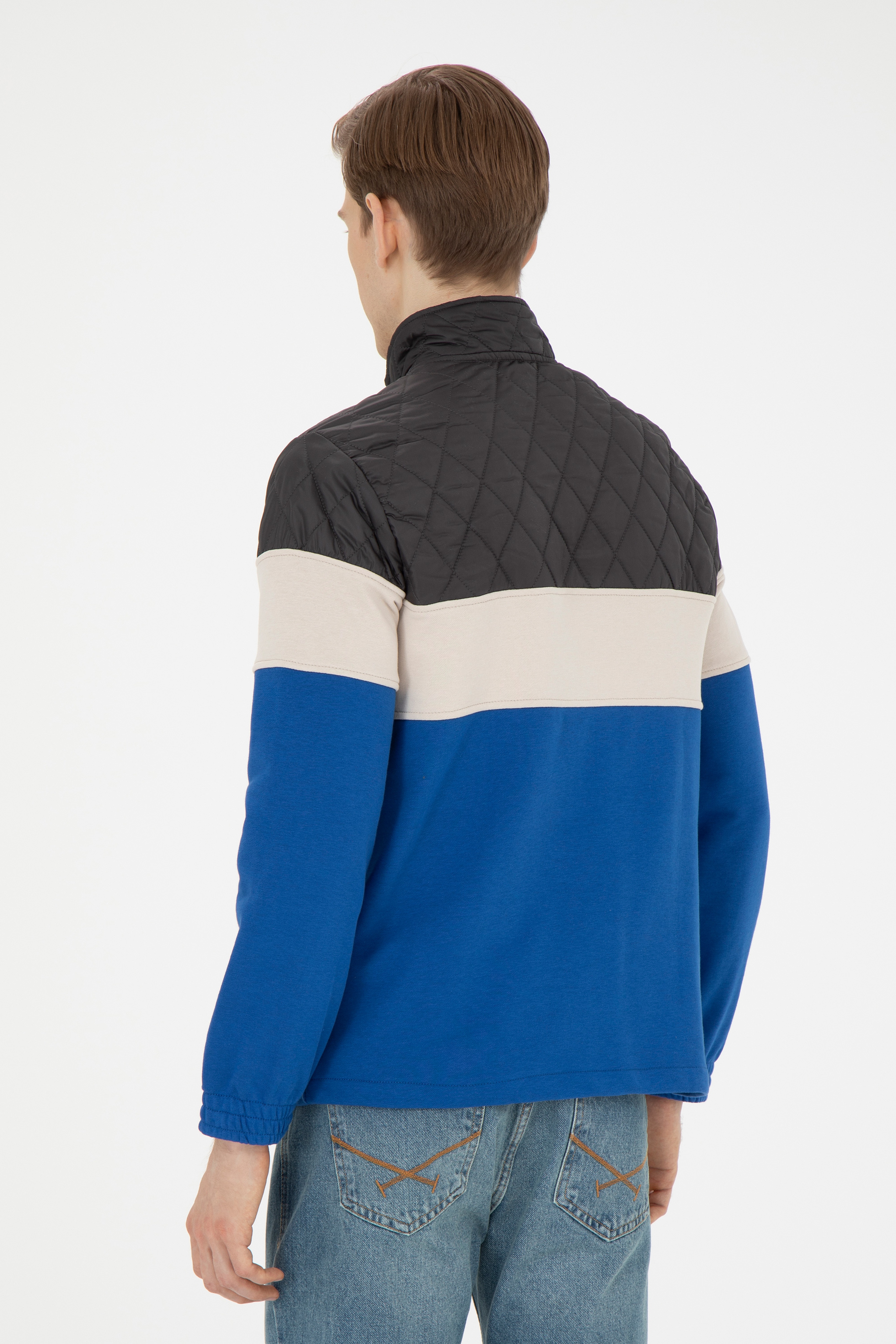 Erkek Saks Sweatshirt - Image 5